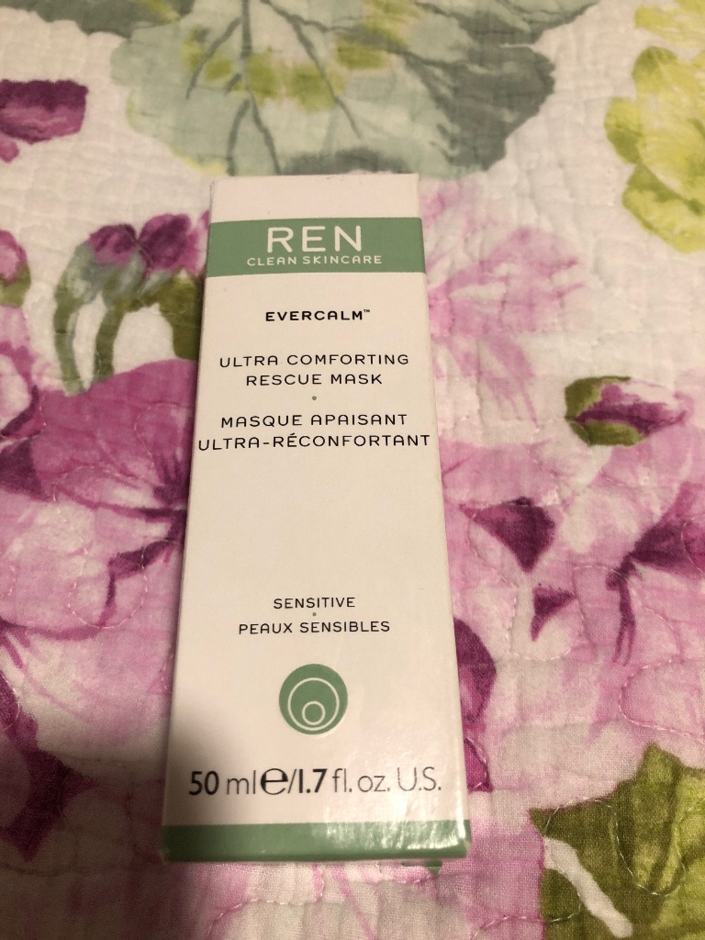 Ren evercalm ultra comforting rescue mask sensitive skin USED